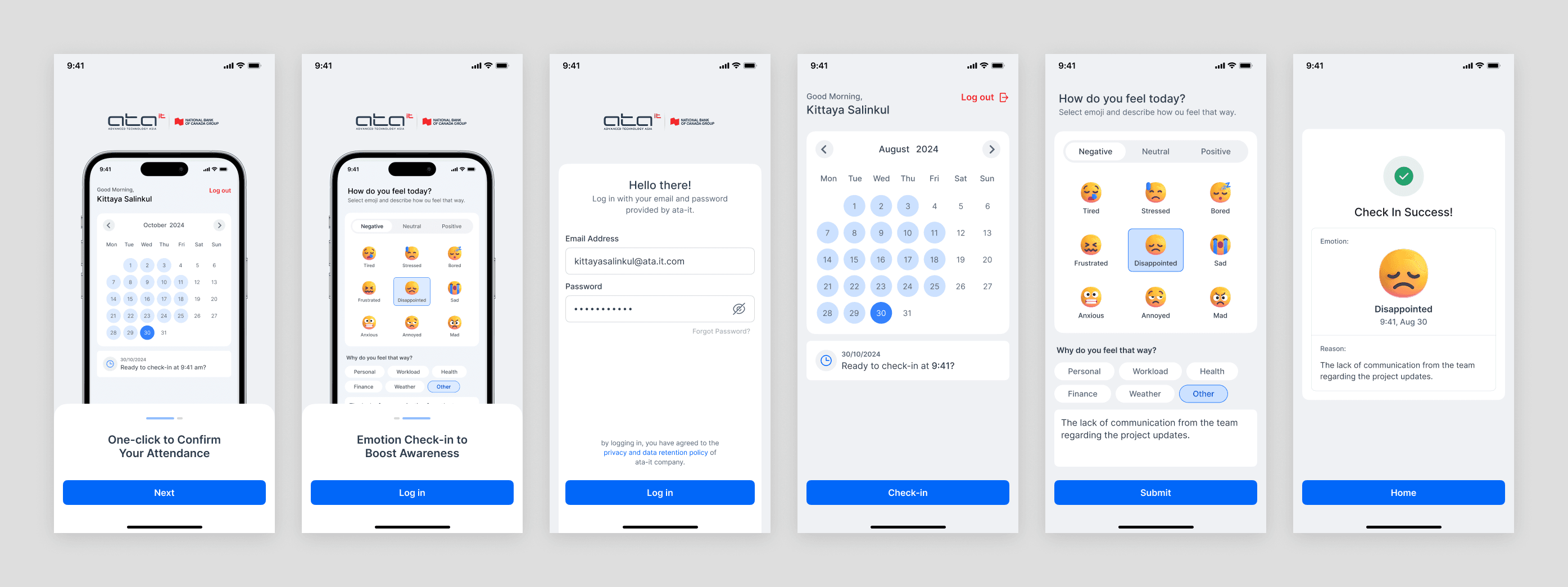 Emotion Check-in System, preview 2