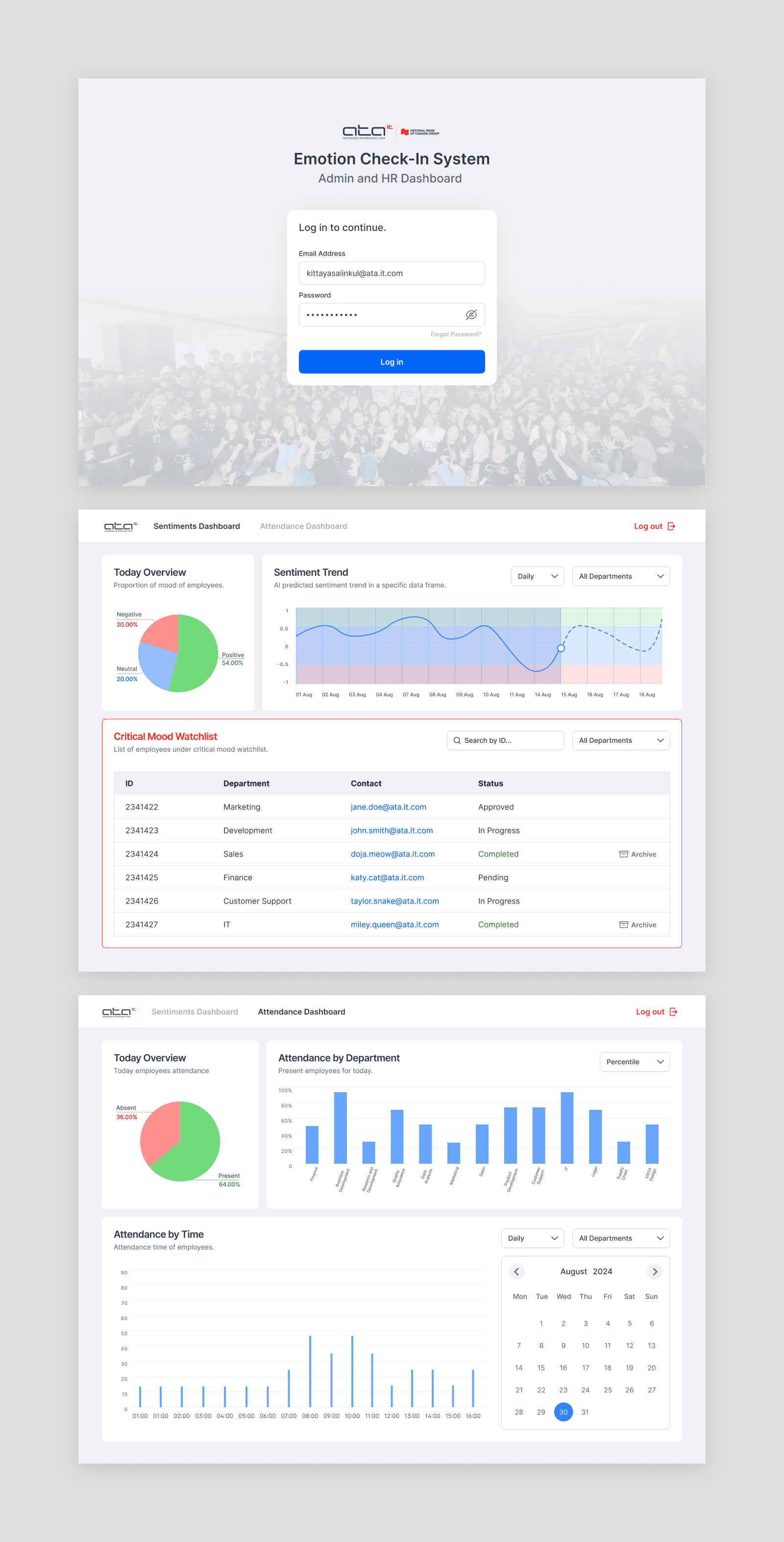 Emotion Check-in System, preview 3