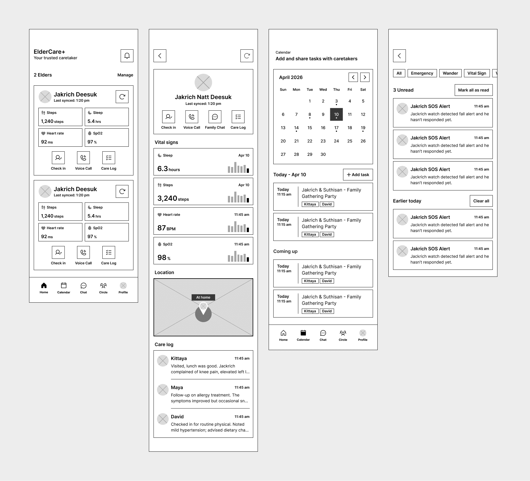 ElderCare +, preview 2