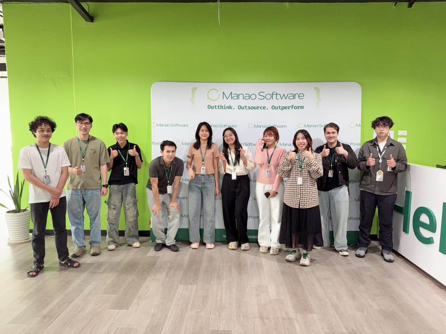 Buk with the Manao Software team